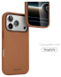 Preview: VONMÄHLEN Kunstleder-Folio für iPhone 17 Pro Max, MagSafe, braun