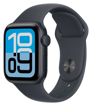 APPLE Watch SE 3 GPS + Cellular, 40mm, Aluminium mitternacht mit Sportarmband, mitternacht - S/M