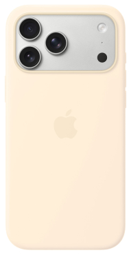 Preview: APPLE iPhone 17 Pro Max Silikon Case mit MagSafe - Vanille