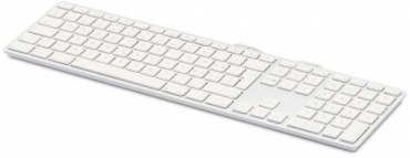 Preview: LMP kabelgebundene USB Tastatur silber, deutsch