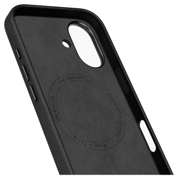 Preview: VONMÄHLEN Kunstleder-Folio für iPhone 17, MagSafe, schwarz
