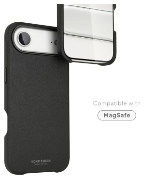 Preview: VONMÄHLEN Kunstleder-Folio für iPhone Air, MagSafe, schwarz