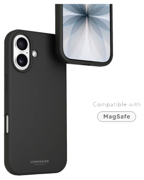 Preview: VONMÄHLEN Silikon-Case für iPhone 17, MagSafe, schwarz