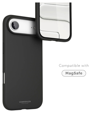 Preview: VONMÄHLEN Silikon-Case für iPhone Air, MagSafe, schwarz