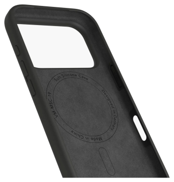 Preview: VONMÄHLEN Silikon-Case für iPhone 17 Pro, MagSafe, schwarz