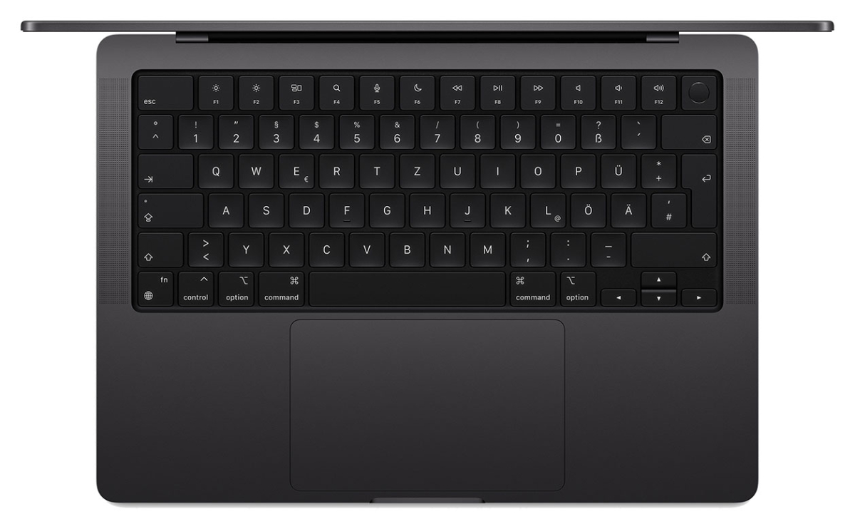MacBook Pro 14" M5, 10C CPU, 10C GPU, 24GB, 1TB, SD, space schwarz