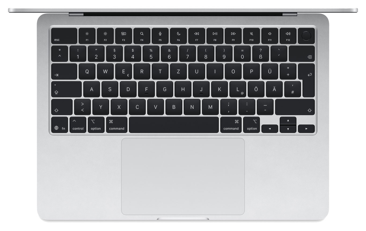 MacBook Air 13" M5, 10C CPU, 10C GPU, 16GB, 1TB, silber