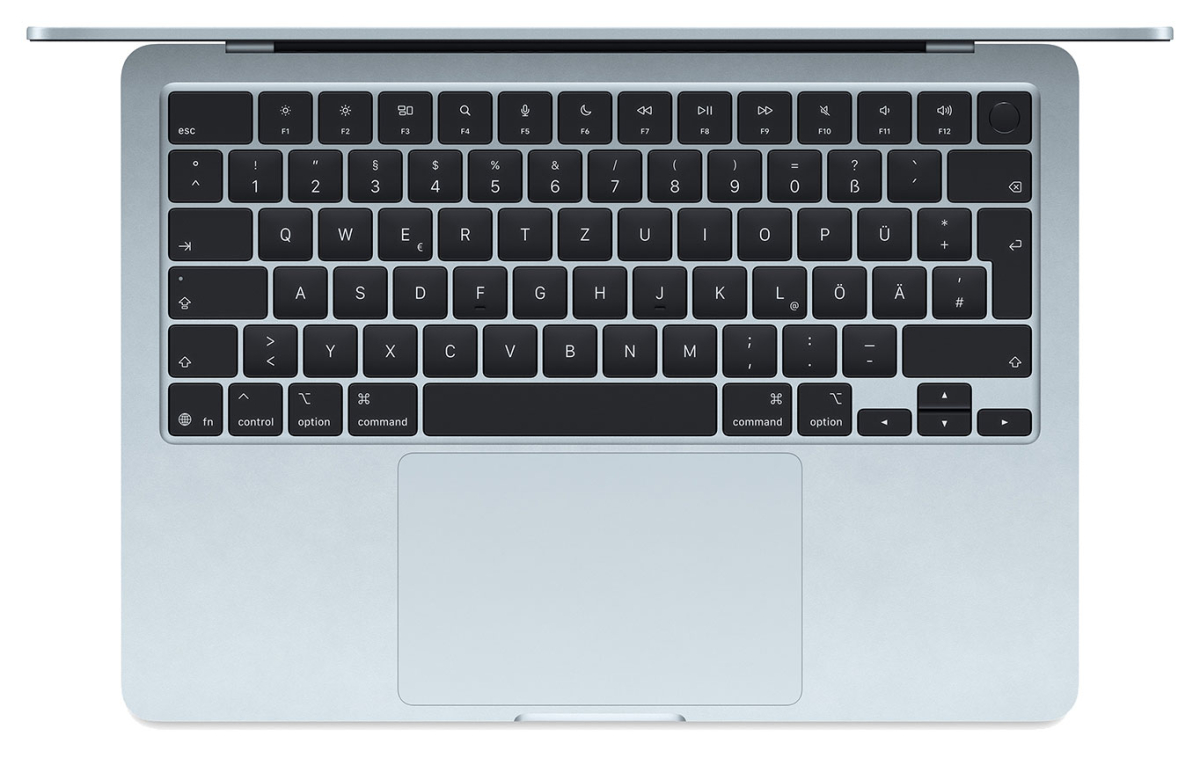 MacBook Air 13" M5, 10C CPU, 10C GPU, 16GB, 1TB, himmelblau