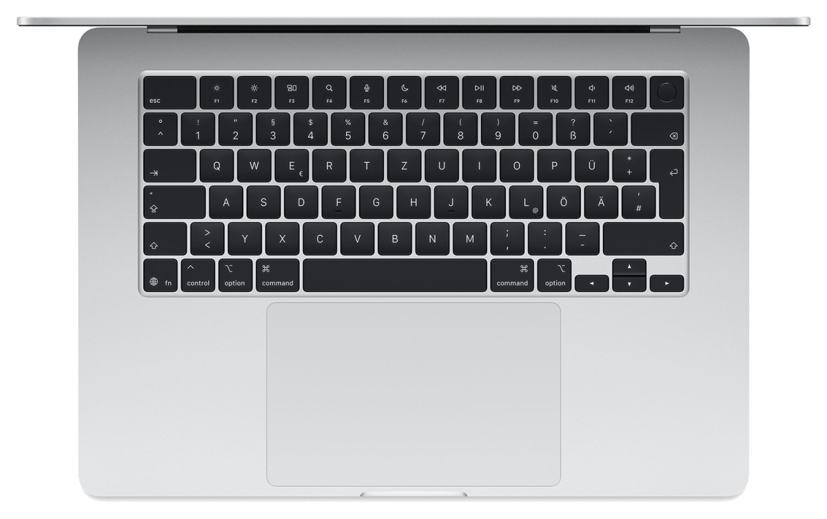 MacBook Air 15" M5, 10C CPU, 10C GPU, 16GB, 1TB, silber