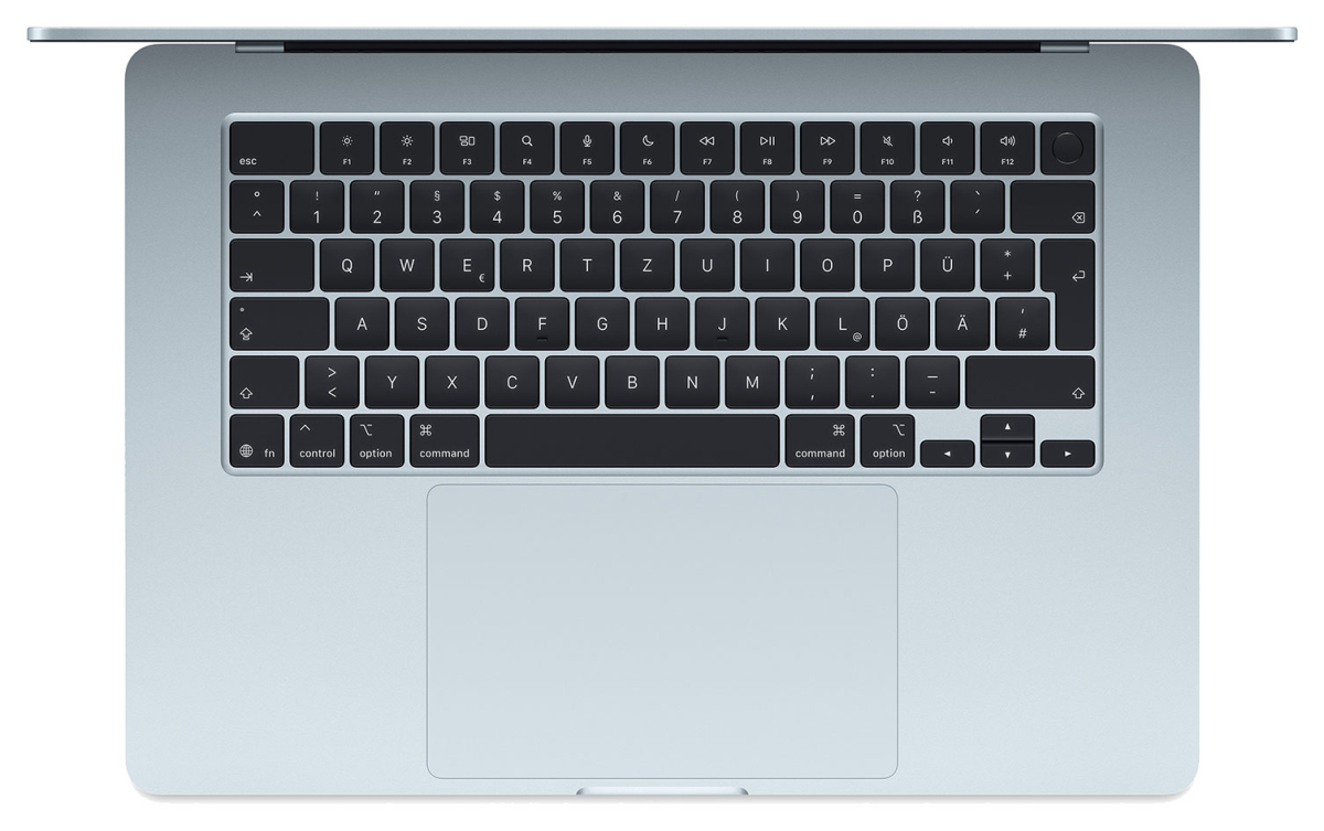 MacBook Air 15" M5, 10C CPU, 10C GPU, 16GB, 512GB, himmelblau