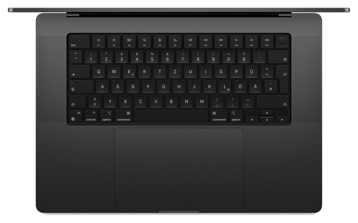 MacBook Pro 16" M5 Pro, 18C CPU, 20C GPU, 24GB, 1TB, SD, space schwarz