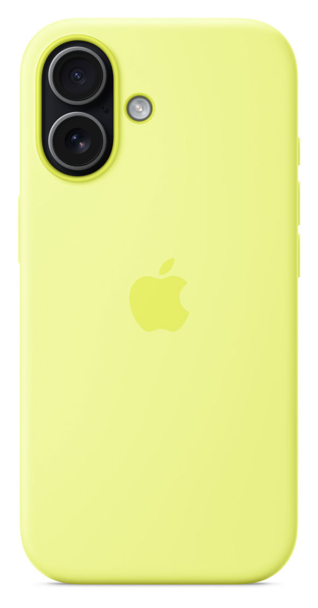 APPLE iPhone 17 Silikon Case mit MagSafe - Neon Gelb