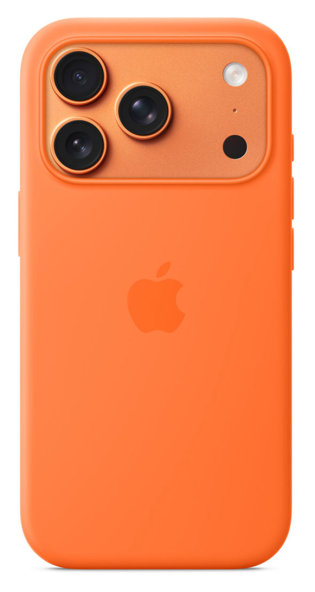APPLE iPhone 17 Pro Silikon Case mit MagSafe - Orange