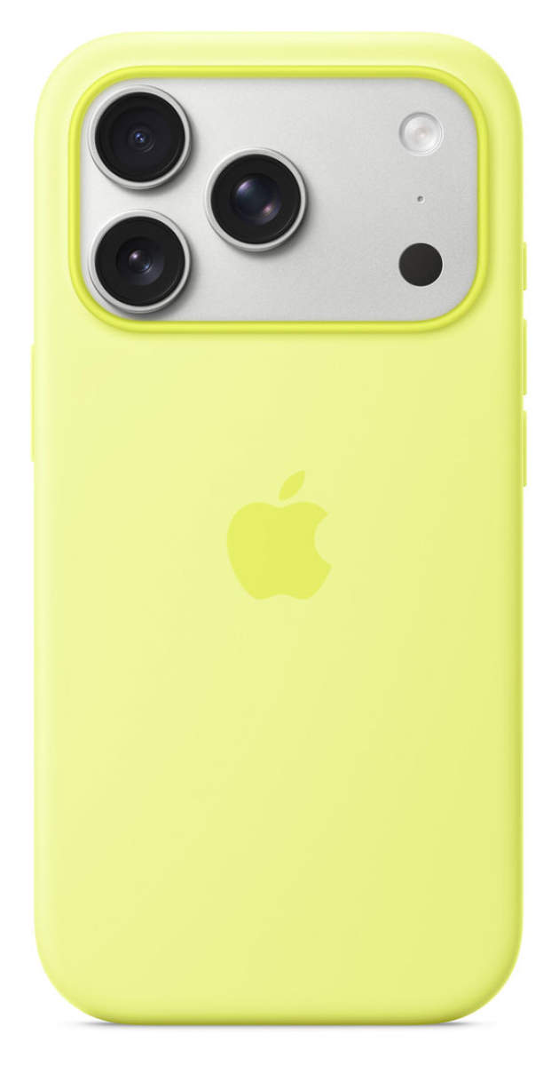 APPLE iPhone 17 Pro Silikon Case mit MagSafe - Neongelb