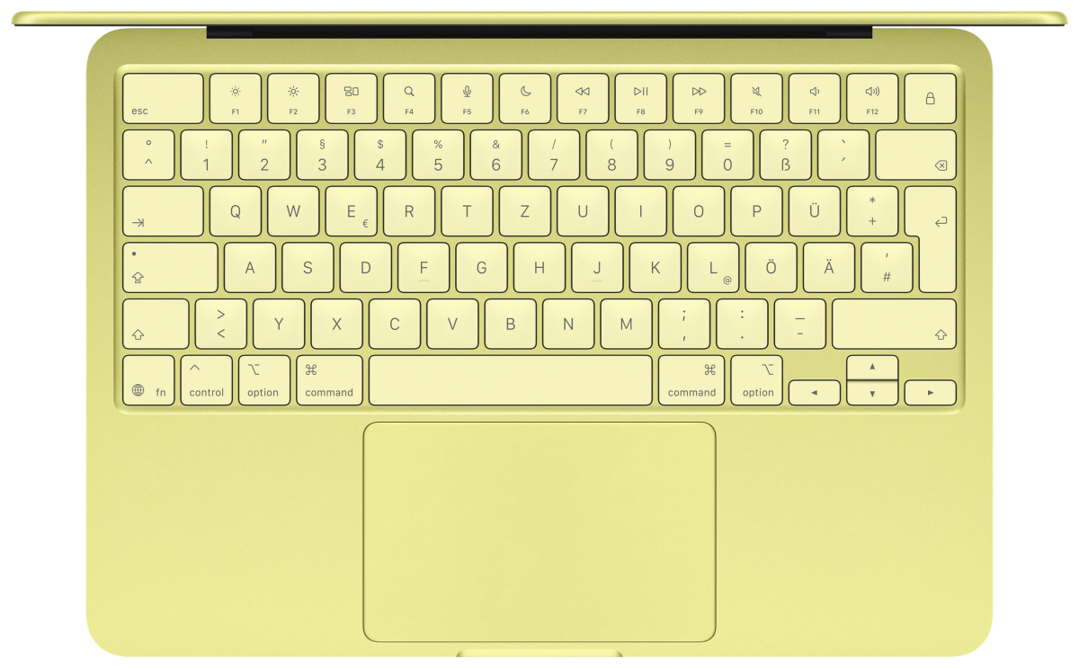 MacBook Neo 13" A18 Pro, 6C CPU, 5C GPU, 8GB, 256GB, zitrus