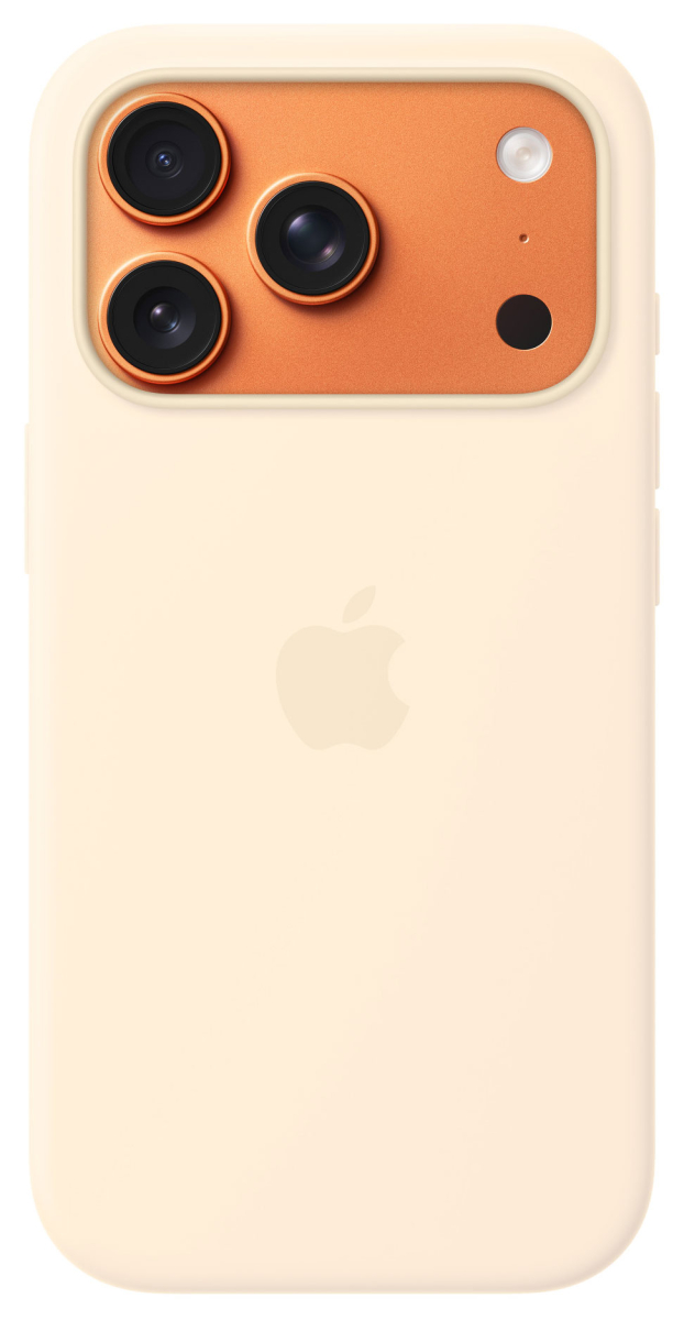 APPLE iPhone 17 Pro Silikon Case mit MagSafe - Vanille