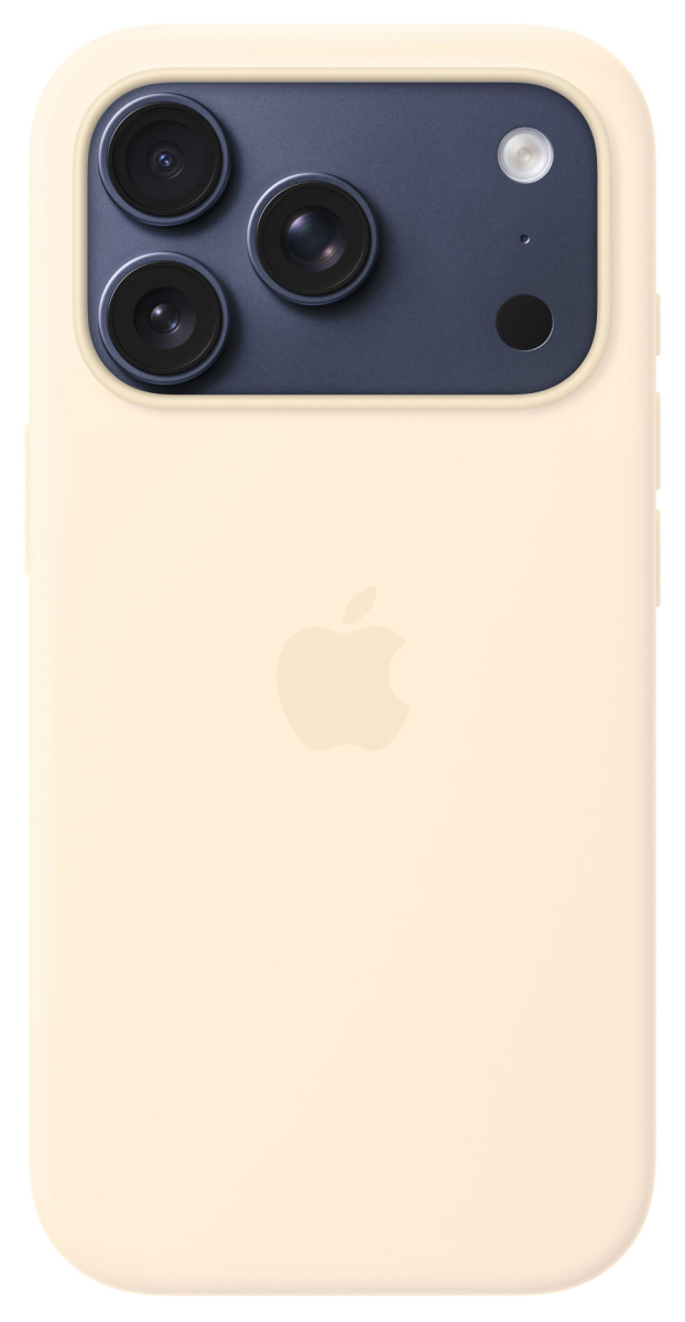 APPLE iPhone 17 Pro Silikon Case mit MagSafe - Vanille