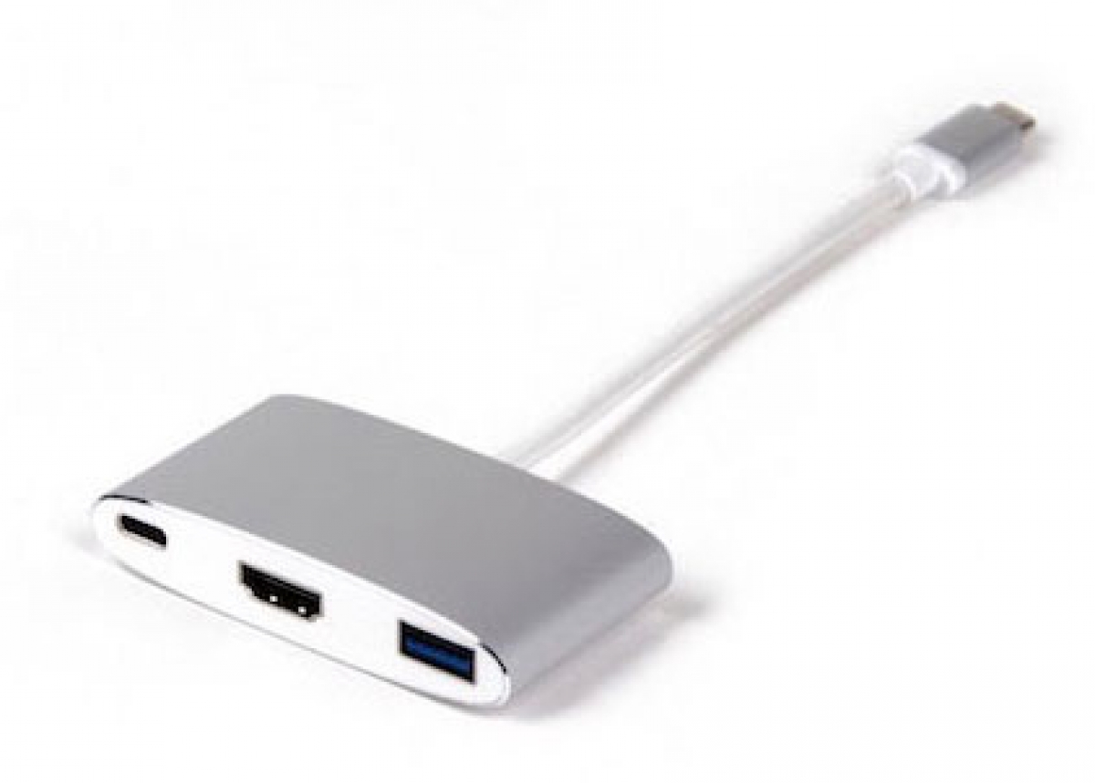 LMP USB-C HDMI & USB 3.0 Multiport Adapter, silber