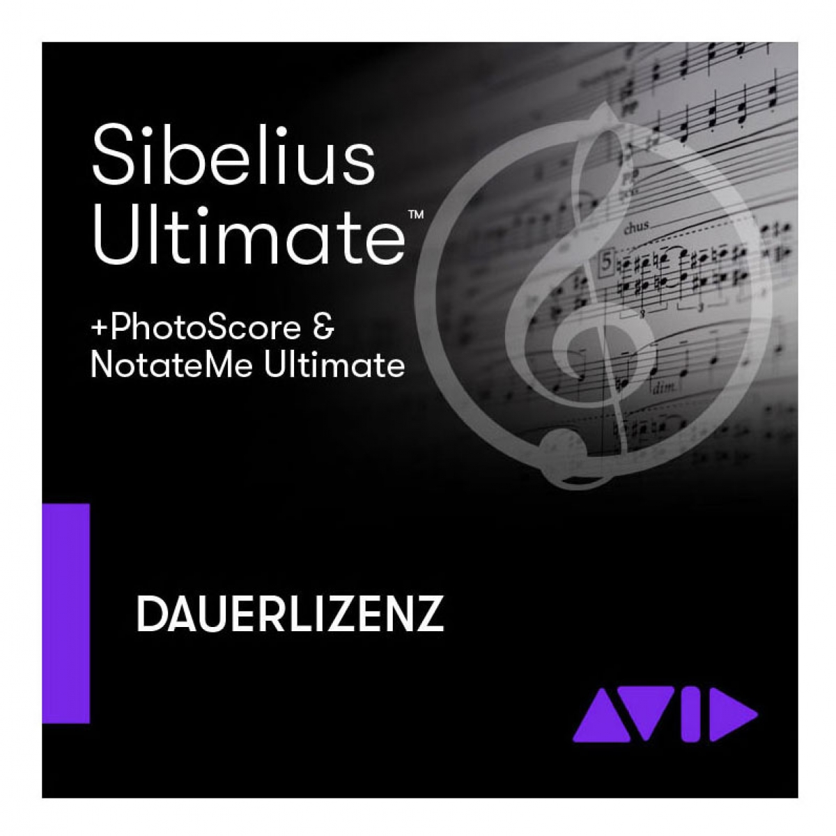 AVID Sibelius Ultimate, Dauerlizenz + PhotoScore & NotateMe Ultimate (Download)