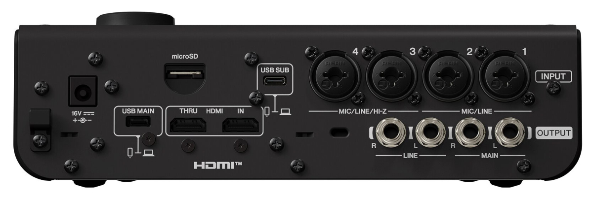YAMAHA URX44V Black