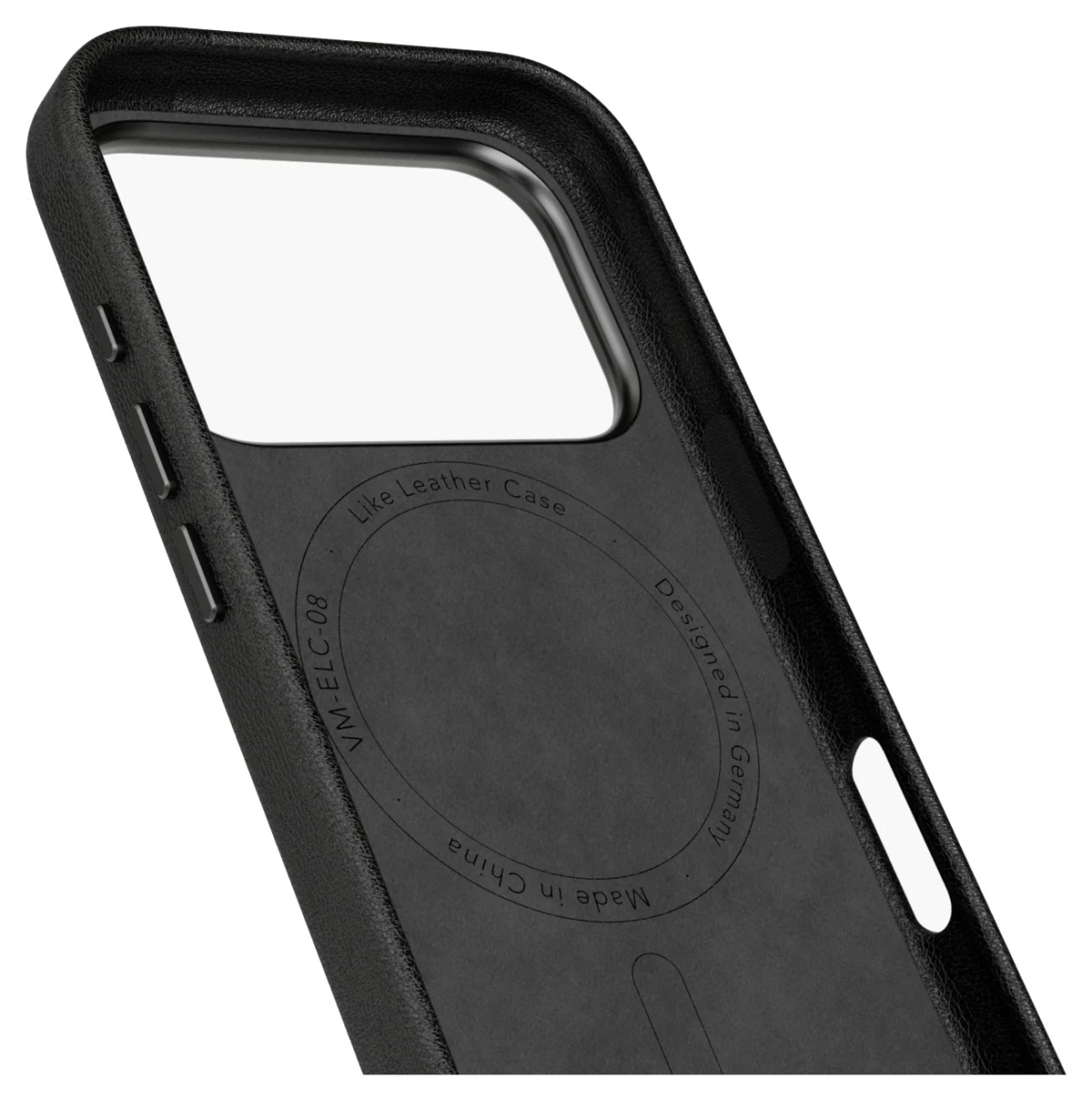 VONMÄHLEN Kunstleder-Folio für iPhone 17 Pro, MagSafe, schwarz