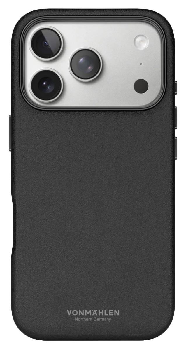 VONMÄHLEN Kunstleder-Folio für iPhone 17 Pro, MagSafe, schwarz