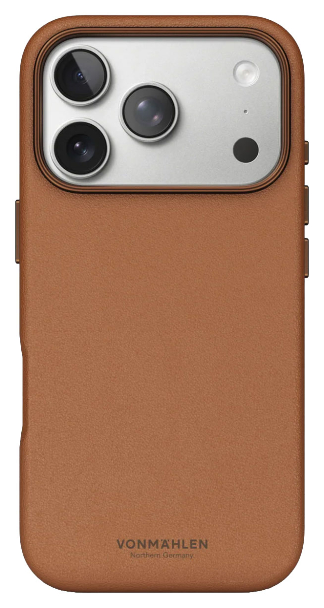 VONMÄHLEN Kunstleder-Folio für iPhone 17 Pro Max, MagSafe, braun