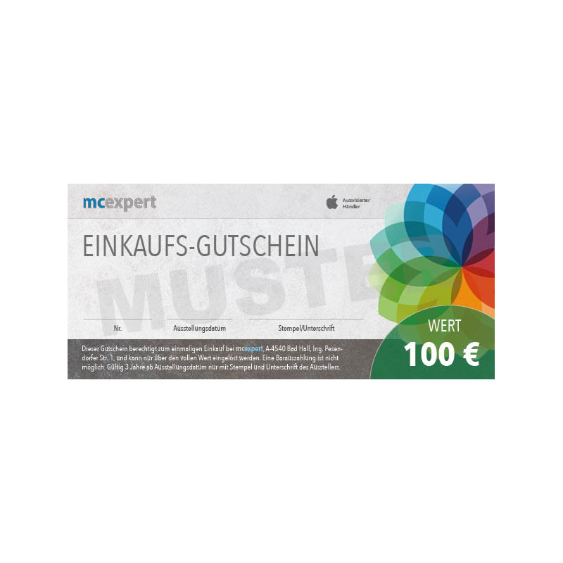 Gutschein 100 Euro (Versand per Post)