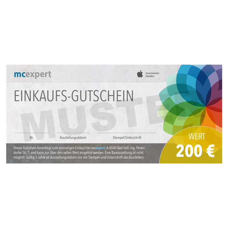 Gutschein 200 Euro (Versand per Post)